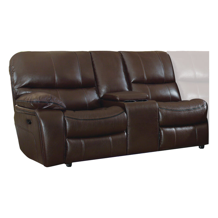(1/4)Left Side Reclining Love Seat with Center Console