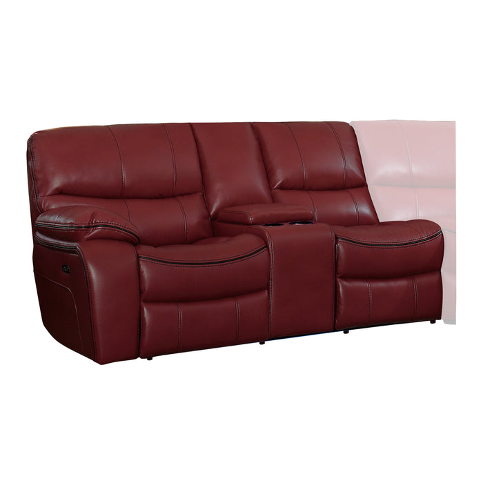 (1/4)Left Side Reclining Love Seat with Center Console