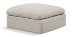 Indulge Linen Textured Fabric Upholstered Modular Ottoman