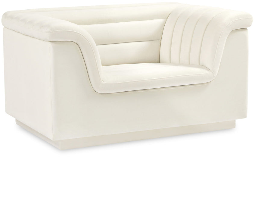 Cascade Velvet Upholstered Fabric Upholstered Chair