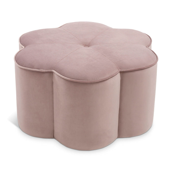 Daisy Velvet Upholstered Ottoman