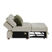 8548*4SC15ACLA4 3-Piece Sectional with Pull-out Bed and Click Motion Back