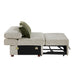 8548*4SC15ACLA4 3-Piece Sectional with Pull-out Bed and Click Motion Back