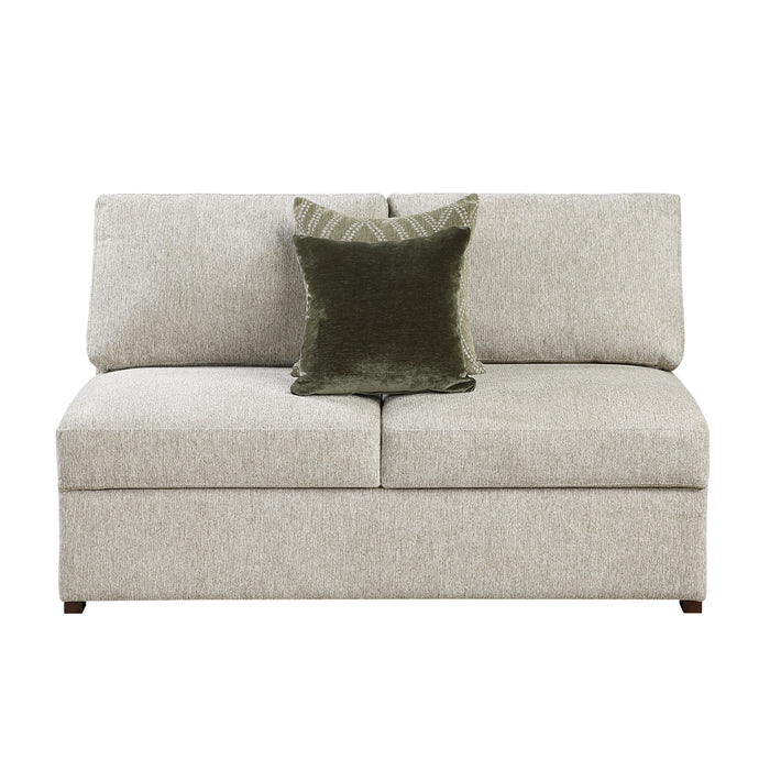 8548*5SC15ACLA4 4-Piece Sectional with Reversible Chaise, Pull-out Bed, Hidden Storage and Click Motion Back