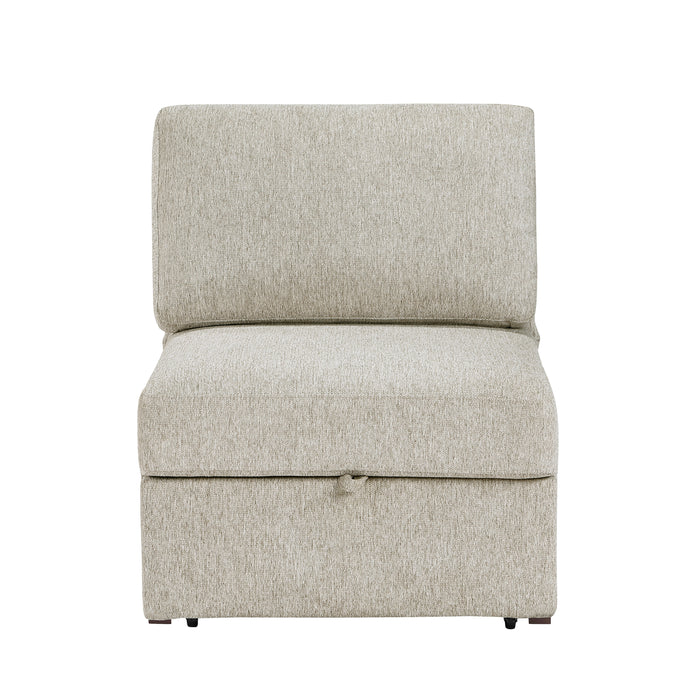8548*4SCACCLA 3-Piece Sectional with Pull-out Bed and Click Motion Back