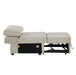 8548*4SCACCLA2 3-Piece Sectional with Pull-out Bed and Click Motion Back