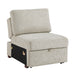 8548*4SCACCLA 3-Piece Sectional with Pull-out Bed and Click Motion Back