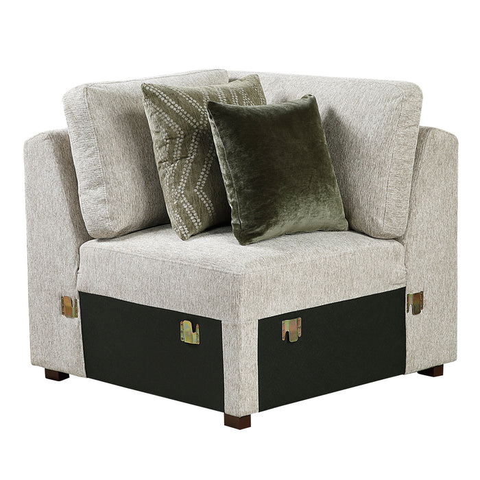 8548*4SCACCLA2 3-Piece Sectional with Pull-out Bed and Click Motion Back