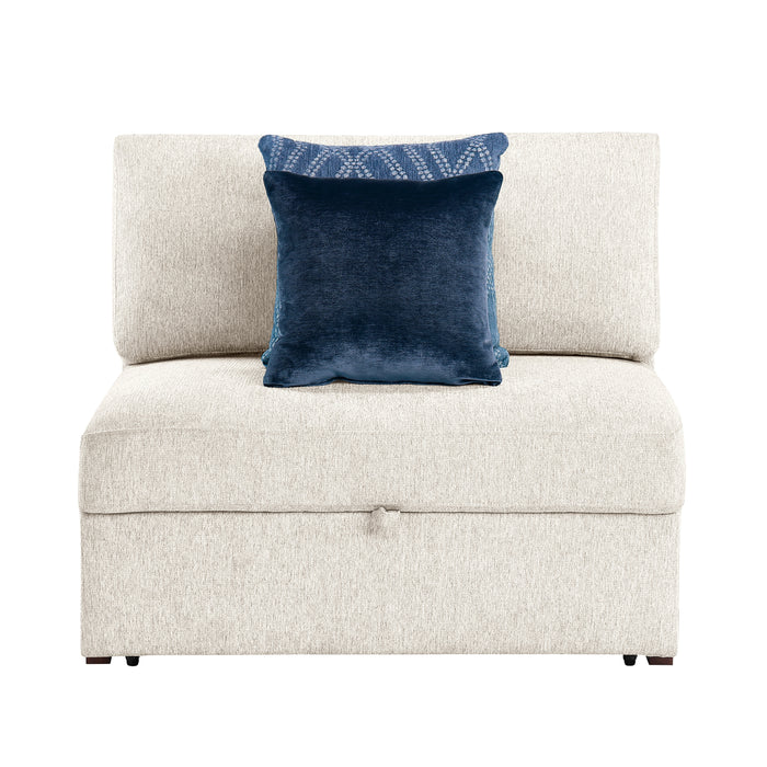 8548BE*4SC15ACLA 3-Piece Sectional with Pull-out Bed and Click Motion Back