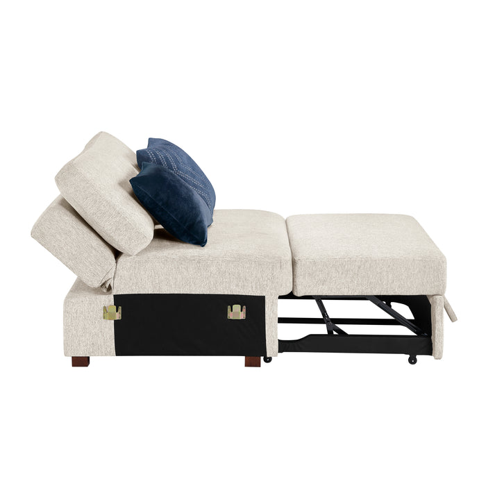 8548BE*4SC15ACLA4 3-Piece Sectional with Pull-out Bed and Click Motion Back