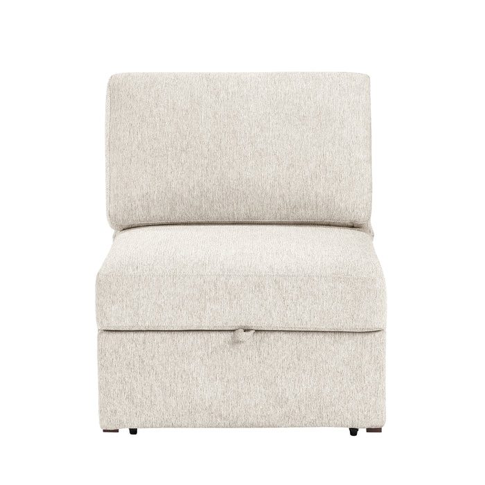 8548BE*4SCACCLA 3-Piece Sectional with Pull-out Bed and Click Motion Back