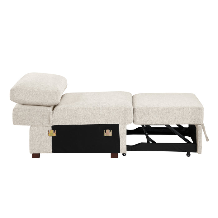 8548BE*4SCACCLA2 3-Piece Sectional with Pull-out Bed and Click Motion Back