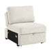 8548BE*4SCACCLA 3-Piece Sectional with Pull-out Bed and Click Motion Back