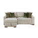 8548*3VC15ACLA2 2-Piece Sectional with Reversible Chaise, Pull-out Bed and Hidden Storage, Click Motion Back