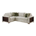 8548*4SCACCLA2 3-Piece Sectional with Pull-out Bed and Click Motion Back