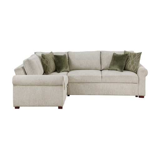 8548*4SCACCLA4 3-Piece Sectional with Pull-out Bed and Click Motion Back