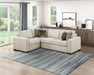 8548*4SCACCLA 3-Piece Sectional with Pull-out Bed and Click Motion Back