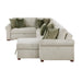 8548*5SC15ACLA4 4-Piece Sectional with Reversible Chaise, Pull-out Bed, Hidden Storage and Click Motion Back
