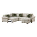 8548*5SC15ACLA4 4-Piece Sectional with Reversible Chaise, Pull-out Bed, Hidden Storage and Click Motion Back