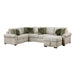 8548*5SC15ACLA4 4-Piece Sectional with Reversible Chaise, Pull-out Bed, Hidden Storage and Click Motion Back