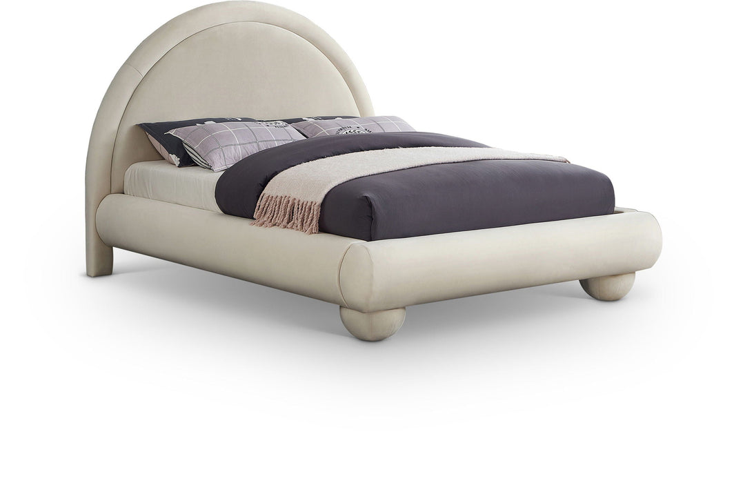 Madrid Velvet Upholstered Bed
