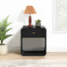 Parker 22" Ash Veneer Nightstand - Black