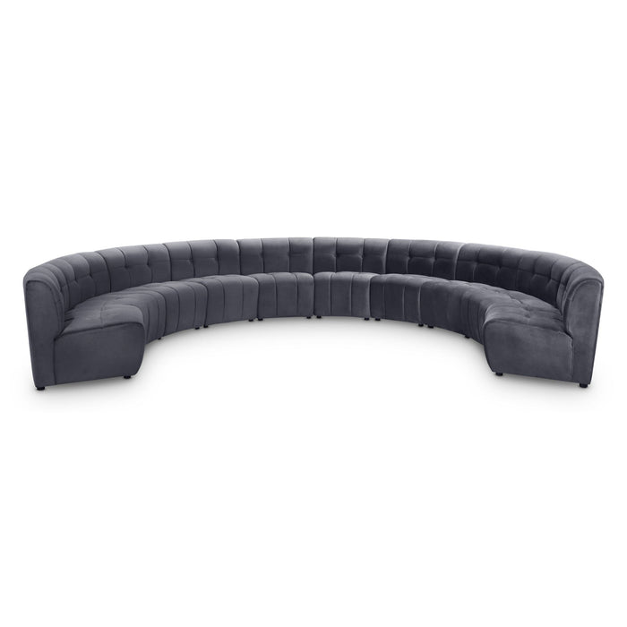Limitless 177.5" Velvet Upholstered 10pc. Modular Sectional