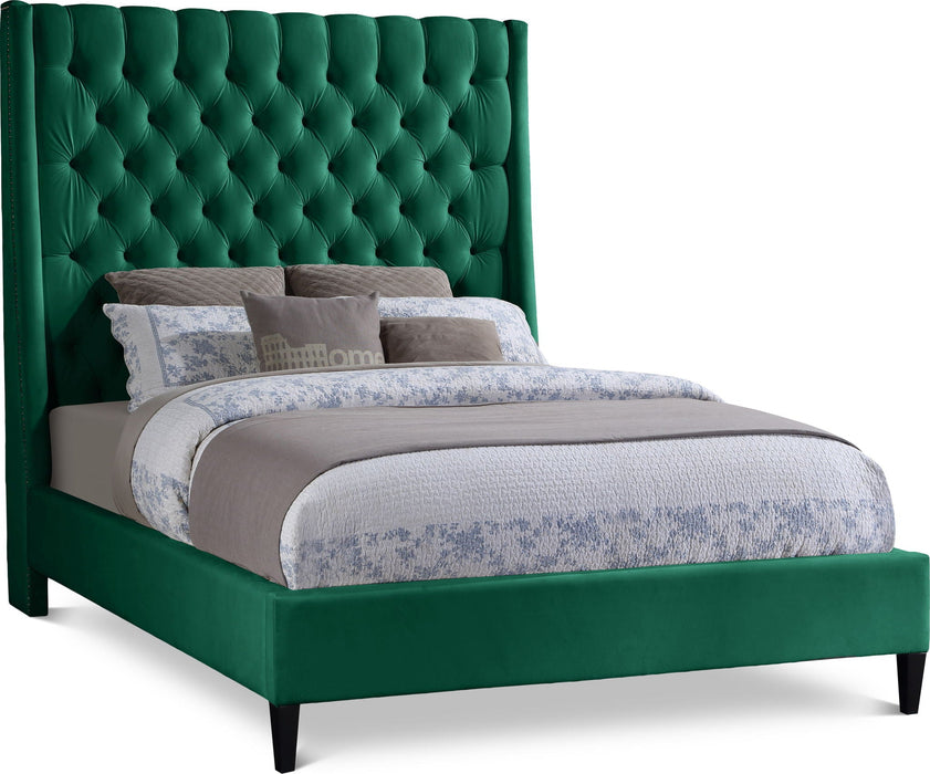 Fritz Velvet Upholstered Bed