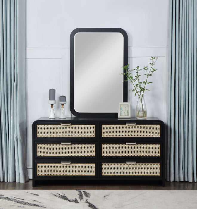 Sage 28" W X 42" H Wood Veneer Frame Mirror