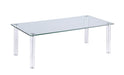 Contemporary All Glass Cocktail Table 8713-CT