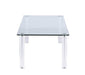 Contemporary All Glass Cocktail Table 8713-CT