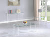 Contemporary All Glass Cocktail Table 8713-CT