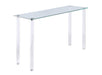 Contemporary All Glass Sofa Table 8713-ST