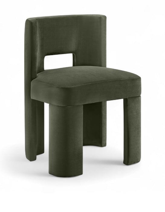 Zuno Velvet Performance Fabric Upholstered Dining Chair