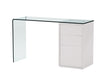 Contemporary Bent Glass Sofa Table 8762-ST