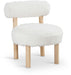 Ambre Vegan Shearling Fabric Upholstered Accent Chair
