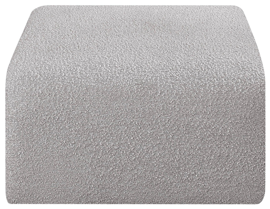 Arc Boucle Fabric Upholstered Modular Ottoman