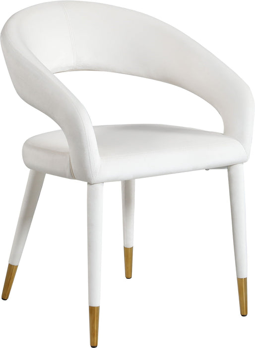 Silla de comedor tapizada de terciopelo Destiny