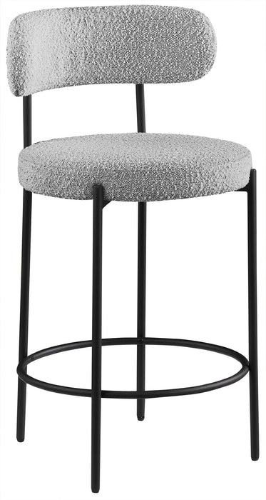 Beacon Boucle Fabric Upholstered Bar / Counter Stools