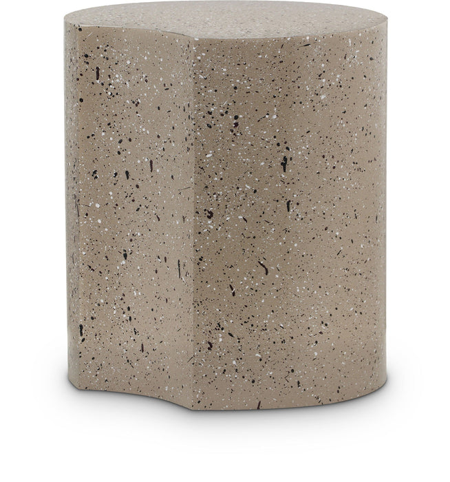 Dimple Terrazzo Pattern Iron End Table