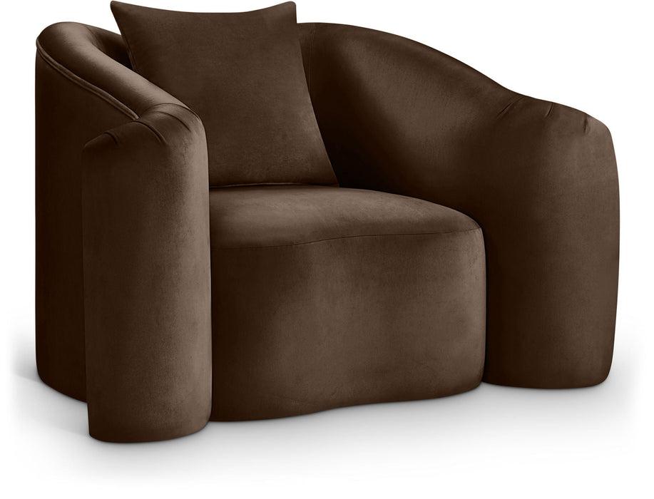 Destin Velvet Upholstered Accent Chair
