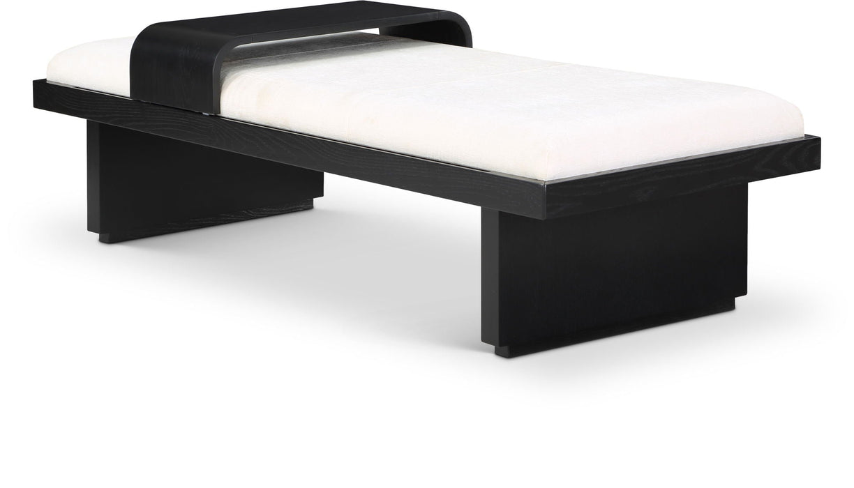 Arlington Chenille Fabric Upholstered Bench