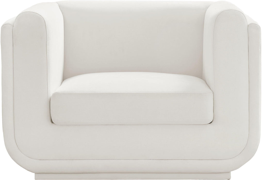 Kimora Linen Textured Fabric Upholstered Chair
