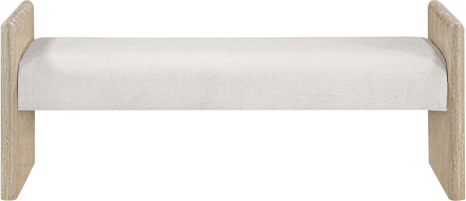 Hickory Fabric Upholstered Bench
