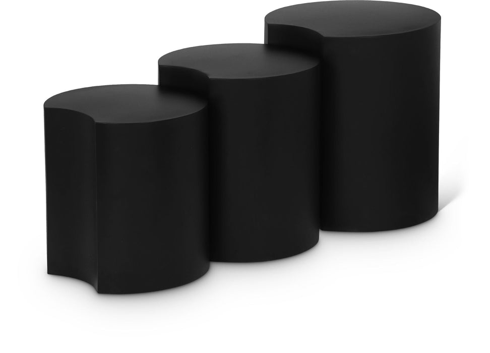 Dimple Iron Nesting 3pc. Modular End / Side Table