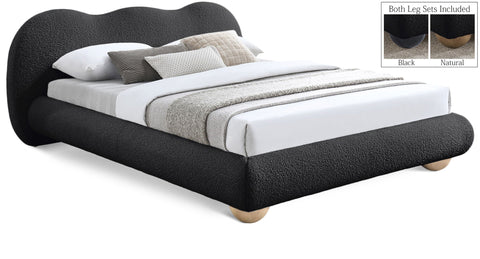 Hyde Boucle Fabric Upholstered Bed