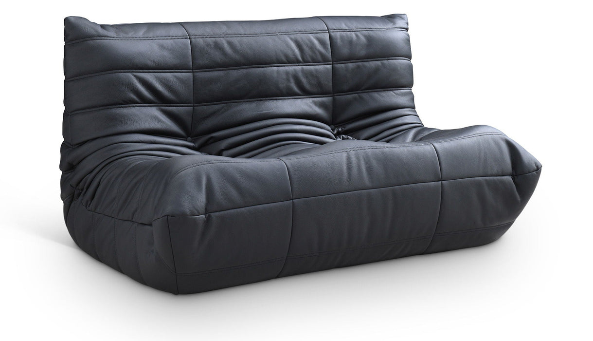 Relax 54.75" Vegan Leather Upholstered Loveseat