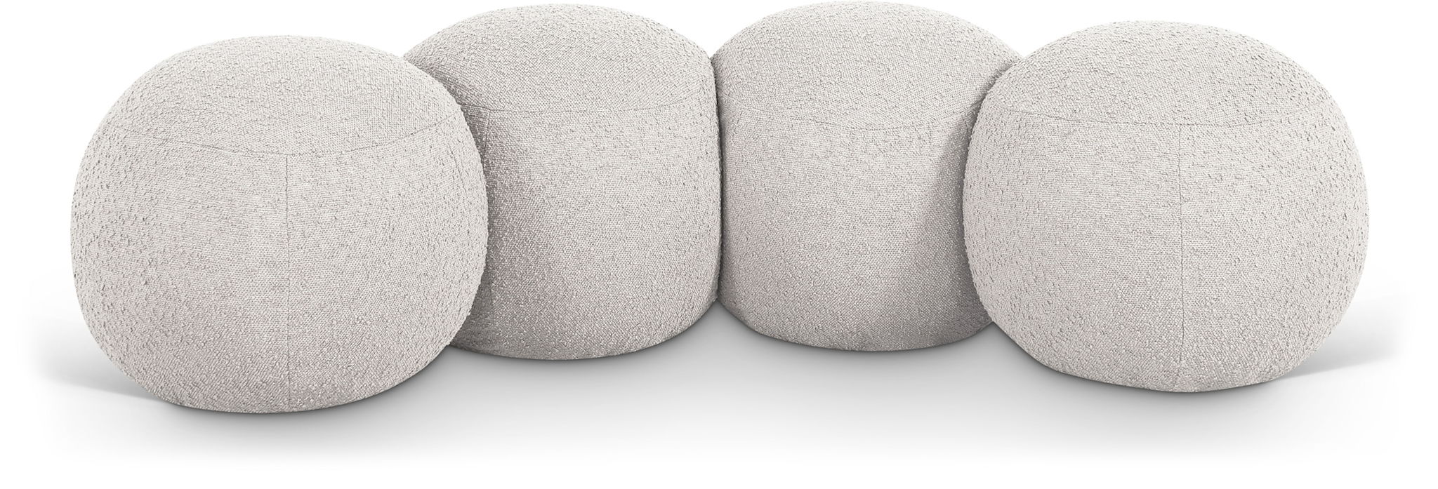 Apollo Boucle Fabric Upholstered Bench
