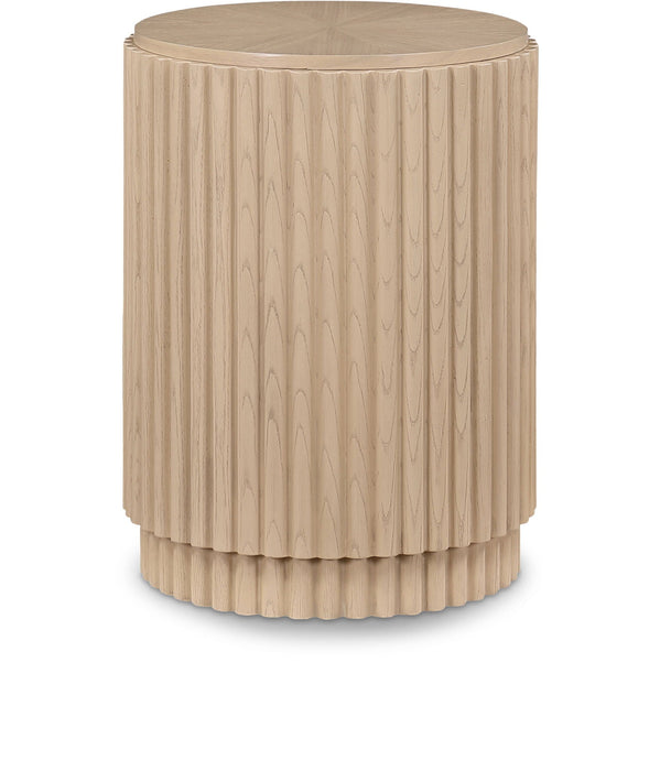 Ronin Solid Wood And Oak Veneer End Table