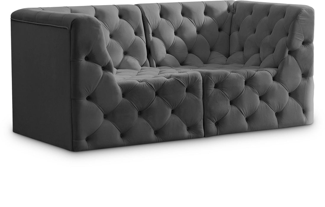 Tuft 70" Velvet Upholstered 2pc. Modular Loveseat